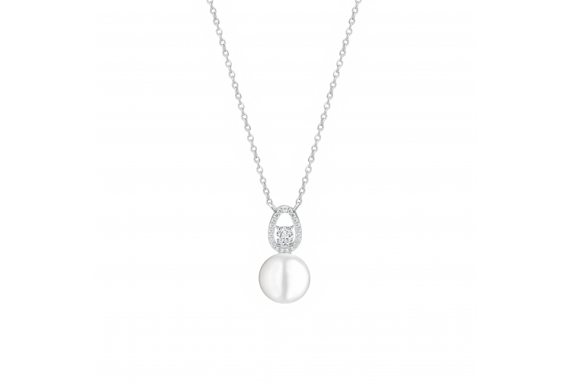 Кулон SK25473N Белый жемчуг